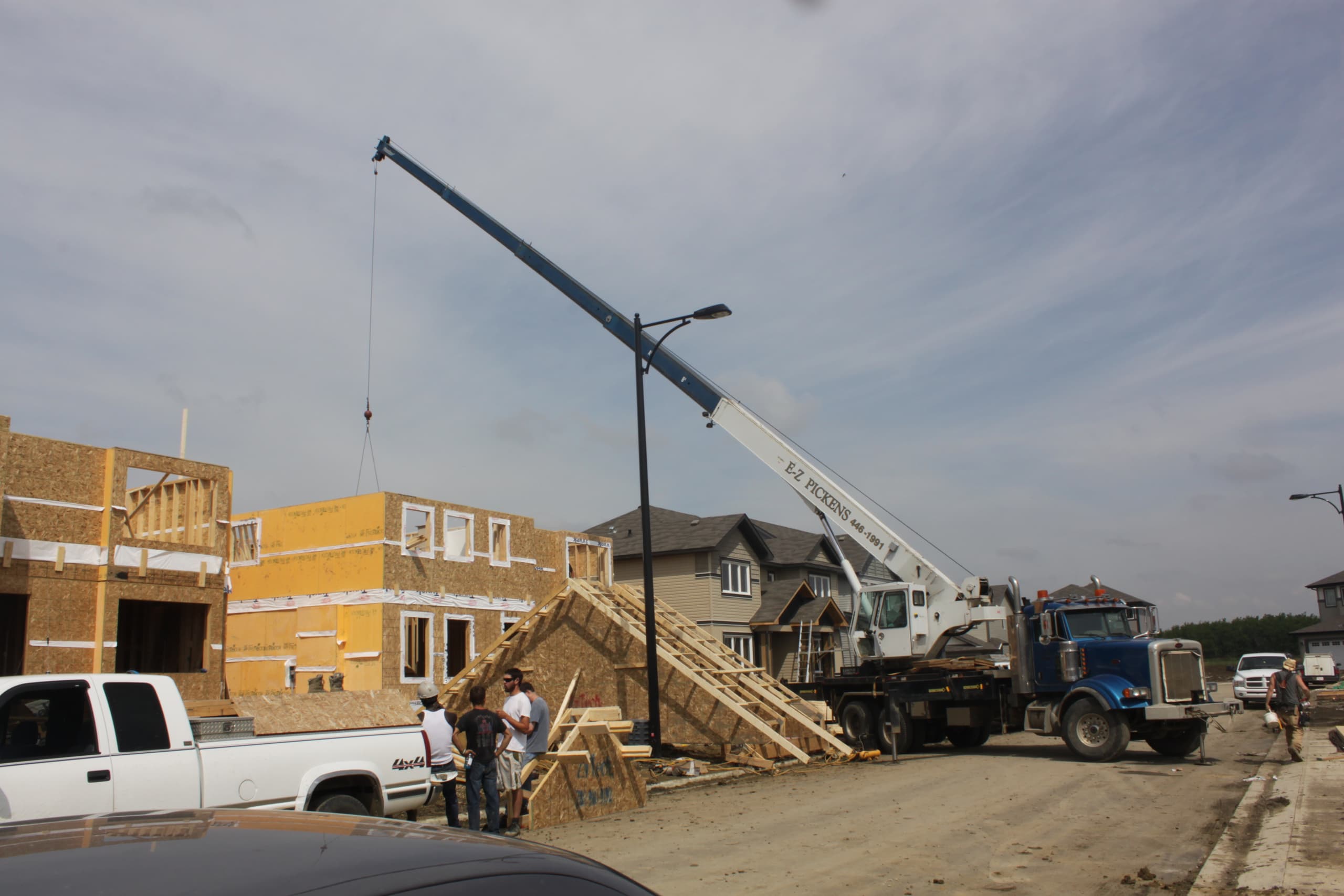 Tight-Access Concrete Pour construction work